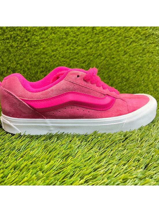 VANS Shoes - Vans Knu Skool Womens Size 8.5 Pink White Athletic Skateboard Shoes Sneakers